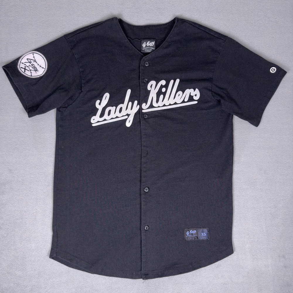 G-Eazy Lady Killers Baseball Jersey Black Mens XS Authentic Merch Button Up